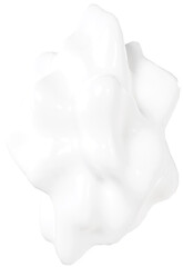 3D Whte geometric abstract shape