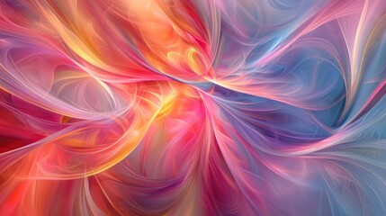 Abstract Swirling Colors: A Symphony of Hues and Textures