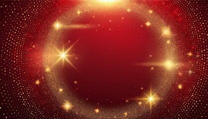 Fototapeta premium Fantasy star border frame with sparkling glitter bokeh and lights with copy space graphic resource