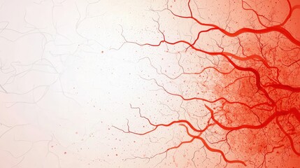 Fototapeta premium Abstract Red Lines on Light Background