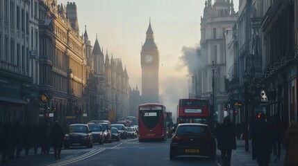 Fototapeta premium vehicle exhaust contribute to PM 2.5 pollution in cities