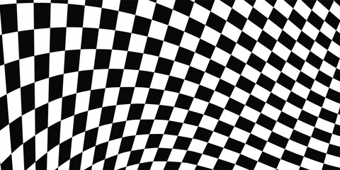 Obraz premium Racing flag grunge design of vector car race sport, auto rally and motocross.