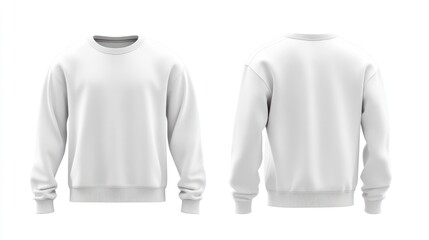 Blank White Sweatshirt Mockup
