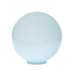 A clear glass orb reflecting light, symbolizing clarity and vision., isolated on a transparent background.