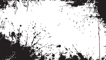 Black and White Abstract Grunge Texture background. Grunge Distressed Paint Background Overlay Texture. 