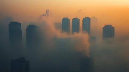 Fototapeta premium impact do poorly managed landfills have on PM 2.5 dust generation