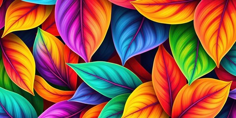 Delicate Watercolor Floral Leaf Design Background