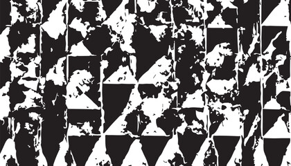 Black and white Grunge background. Dirty and damaged backdrop. Grunge black and white pattern. Monochrome particles abstract texture. EPS10.