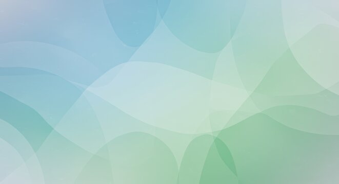 Calming abstract watercolor design blending pastel blue, green, and soft gray evoking professionalism