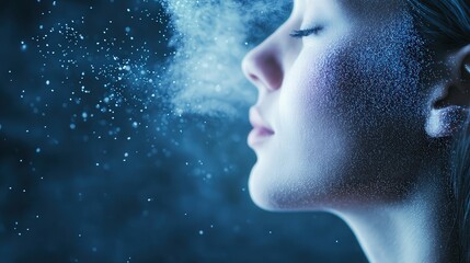 taken to reduce coughing when fine dust particles are present in high concentrations in the air