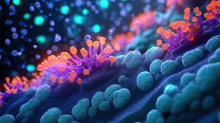 Fototapeta premium methods are used to study the invasion of pathogens into the lungs at a molecular level