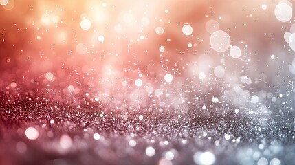 Obraz premium Glitter Bokeh Background – Festive Glitter Bokeh Light, Elegant Glitter Bokeh Texture, Soft Glitter Bokeh Glow