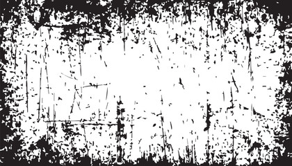 Black and white dust and Scratched Textured Background. Black and white Grunge texture. Distress overlay texture. Vector EPS10.