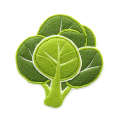 A vibrant, illustrated depiction of a broccoli plant with bright green hues.