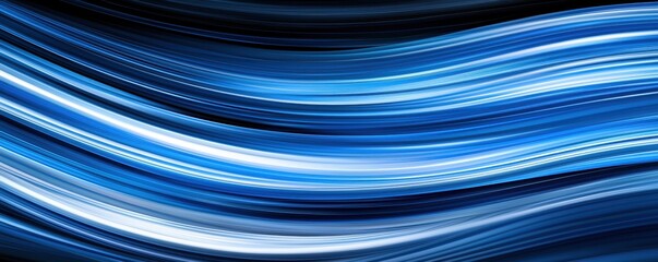 Abstract Blue Swirling Lines Dynamic Motion Background Wave Pattern Design