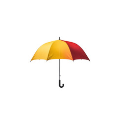 Obraz premium A vibrant umbrella showcasing bright colors against a stark background.