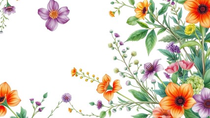 Hand-Painted Herb Watercolor Designs for Corporate Brochures