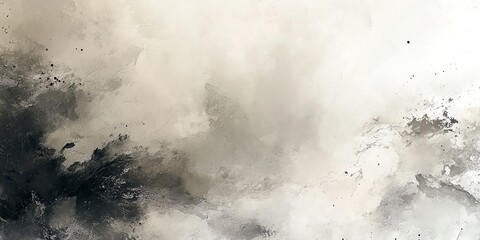 Abstract Beige and Black Canvas Art Print Modern Wall Decor