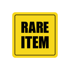 Car sticker rare item Informational logo icon sign on glass bumper Funny creative design Travel sport game style Fashion print for clothes apparel greeting invitation card cover flyer poster banner ad