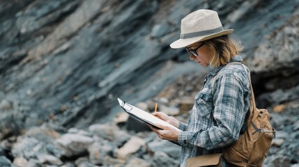 Environmental Consultant Presenting Sustainability Report