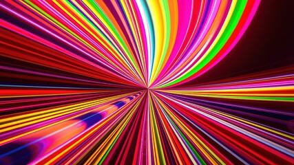 Spring Abstract Background with Radiating Lines and Shadows