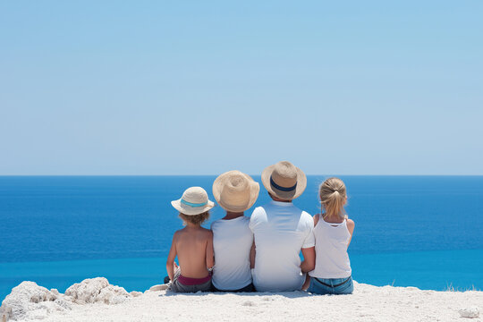 Family Unity: Ocean View Serenity