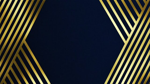 Elegant gold geometric frame with luxury style on dark background. Perfect for luxury invitations, branding, and sophisticated designs