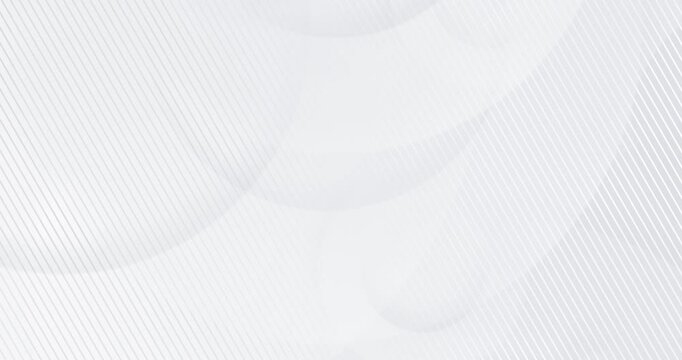 4k White light grey circular animated background with diagonal stripes. 3d geometric texture illustration. Rings circles animation. Clean simple pattern. Seamless looped elegant BG. Business diagonal