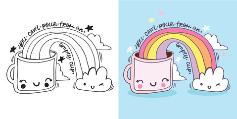 Trendy hand drawn doodle lettering quote. Lettering for t-shirt design, mug print, bag print, clothes fashion. 100% hand drawn vector image.