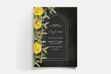 BRIDAL SHOWER FLORAL INVITATION TEMPLATE