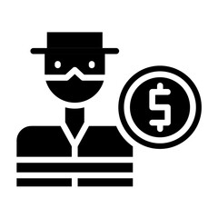 Vector Design Thief Icon Style