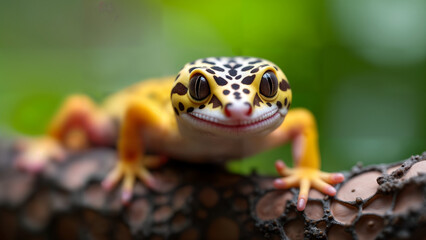 Fototapeta premium Leopard Gecko Close-Up
