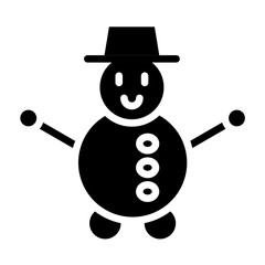 Vector Design Snowman Icon Style