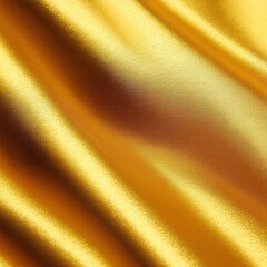 Golden silk, satin close up. Fabric texture