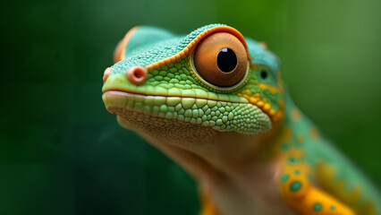 Fototapeta premium Cuban Knight Anole in Tropical Habitat