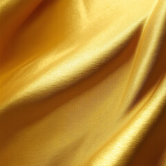 Golden silk, satin close up. Fabric texture