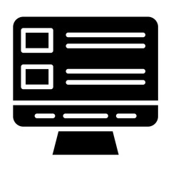 Vector Design Online Survey Icon Style