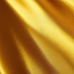 Golden silk, satin close up. Fabric texture