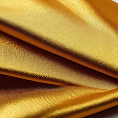 Golden silk, satin close up. Fabric texture