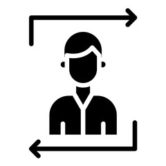 Vector Design Returning Visitor Icon Style