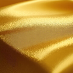 Golden silk, satin close up. Fabric texture