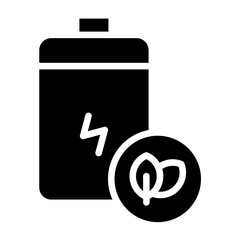 Vector Design Eco Battery Icon Style