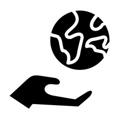 Vector Design Save World Icon Style