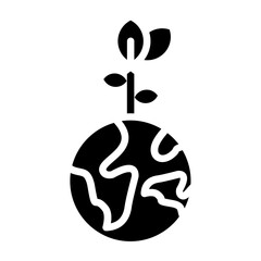 Vector Design Green Earth Icon Style