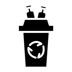 Vector Design Plastic Recycle Icon Style