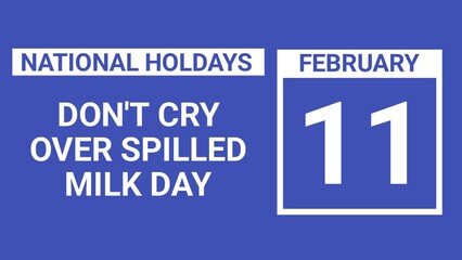 Obraz premium Don't Cry Over Spilled Milk Day web banner design illustration 