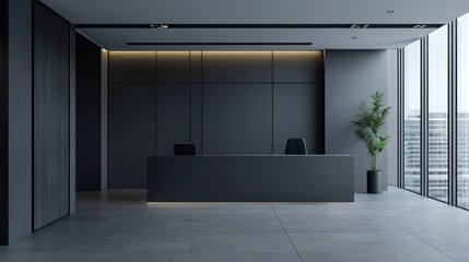 HR Administrative Assistant maintaining employee records and handling office administration in a sleek gray office space.
