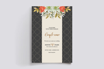 BRIDAL SHOWER FLORAL INVITATION TEMPLATE