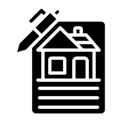 Vector Design House Documents Icon Style