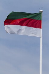 Heligoland flag, Heligoland, Schleswig-Holstein, Germany, Europe